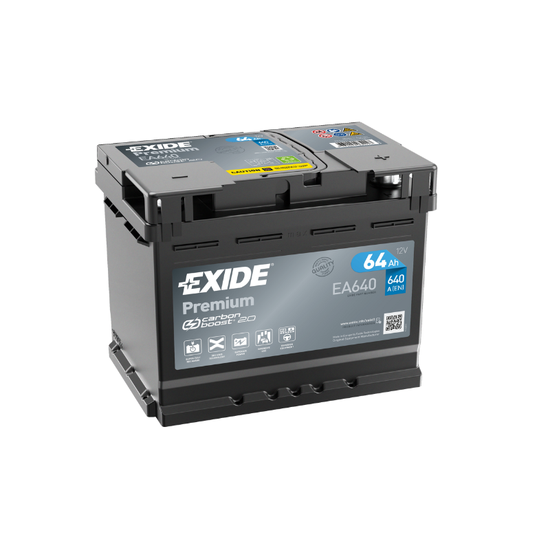 EXIDE Premium EA640 64Ah Carbon Boost Autobatterie