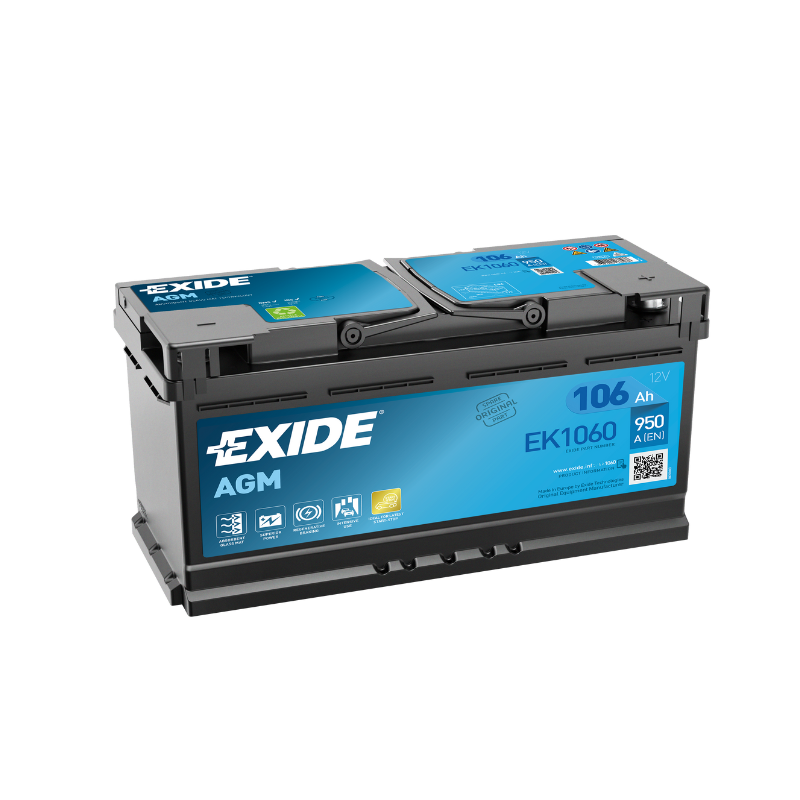 EXIDE EK1060 AGM Pb Starterbatterie  12V 106Ah/C20 - 950A(EN)