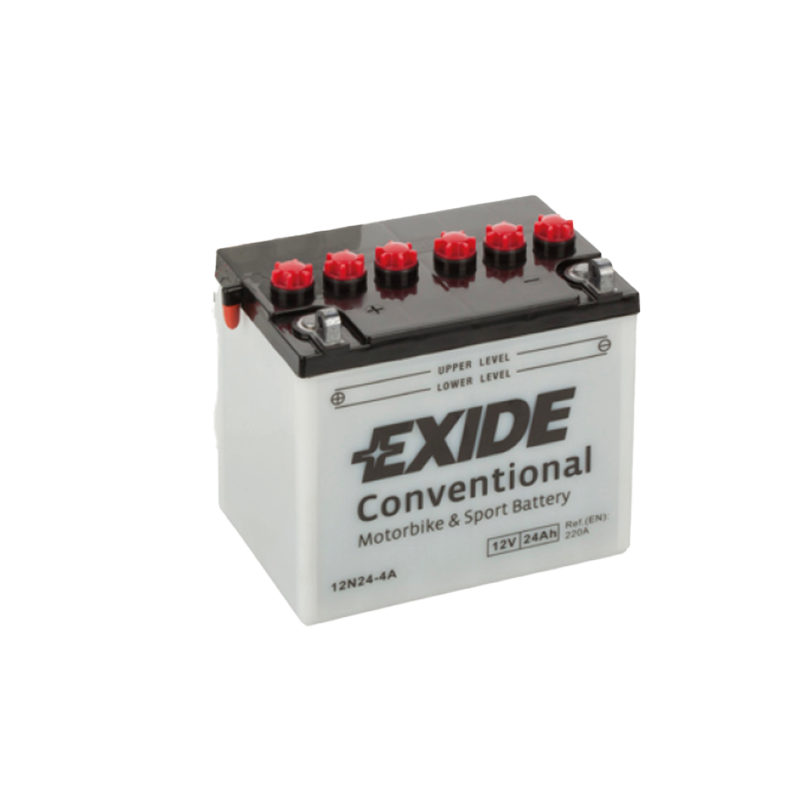 EXIDE 12N24-4A / 52420 Motorradbatterie tro mit Säurepack