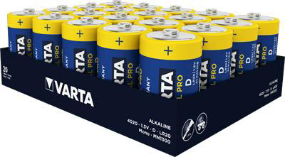 VARTA 4020 20er Pack Industrial D / LR20 Mono Batterie VARTA 4020 20er Pack Industrial D / LR20 Mono Batterie