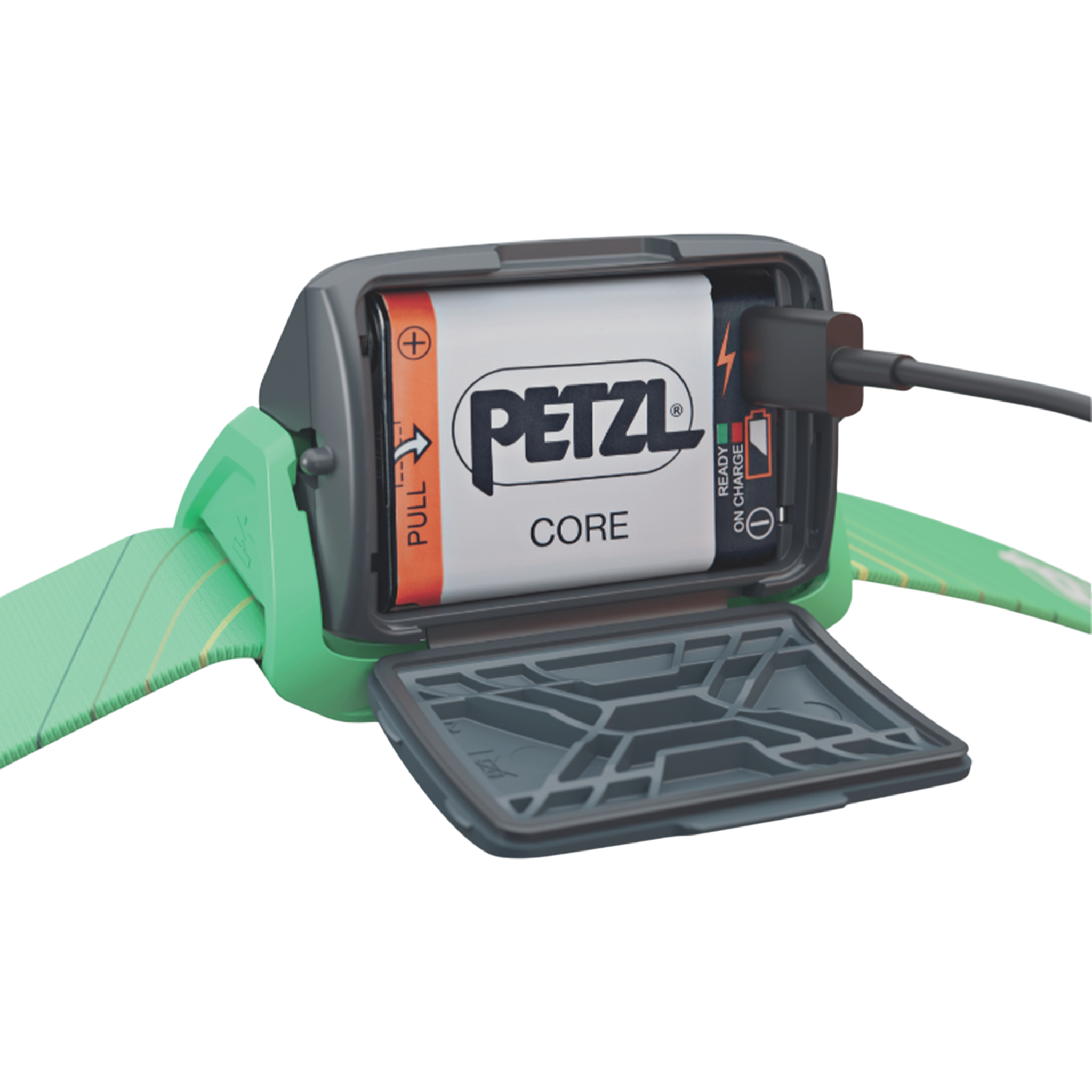 PETZL TIKKA CORE Stirnlampe 450 Lumen inkl. Akkupackt 1250mAh, blau