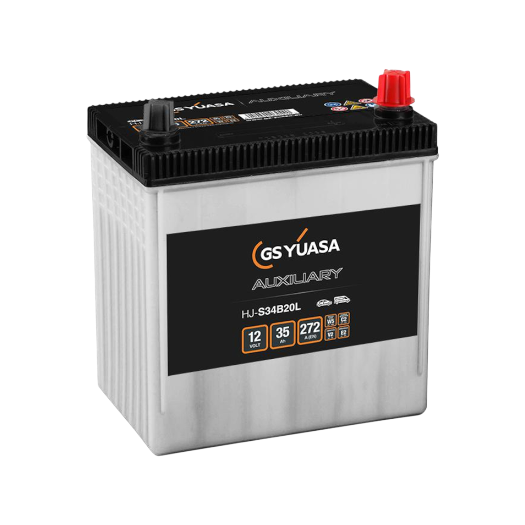 YUASA HJ-S34B20L AGM Starterbatterie  12V 35Ah 272A(EN)