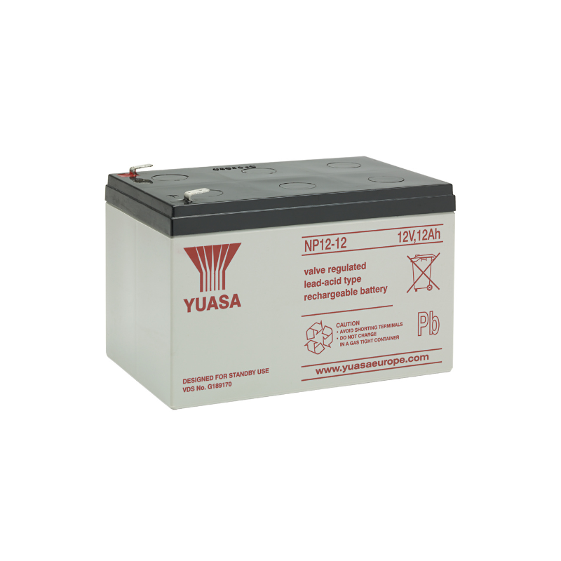 YUASA NP12-12 VdS 12V 12Ah Faston 6,3mm