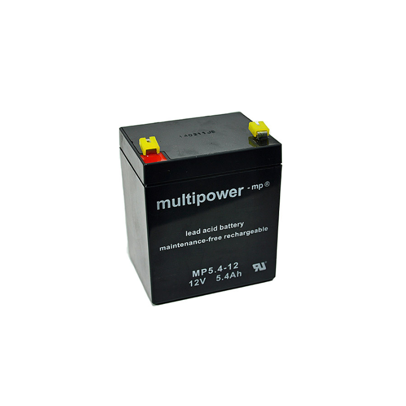 MULTIPOWER MP5.4-12 AGM Akku Pb 12V 5,4Ah 4,8mm Fastonstecker