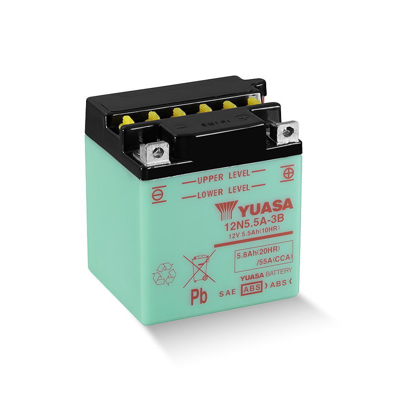 YUASA 12N5.5A-3B / 50612 12V 5,8Ah/C20 - 55A (EN) Motorradbatterie