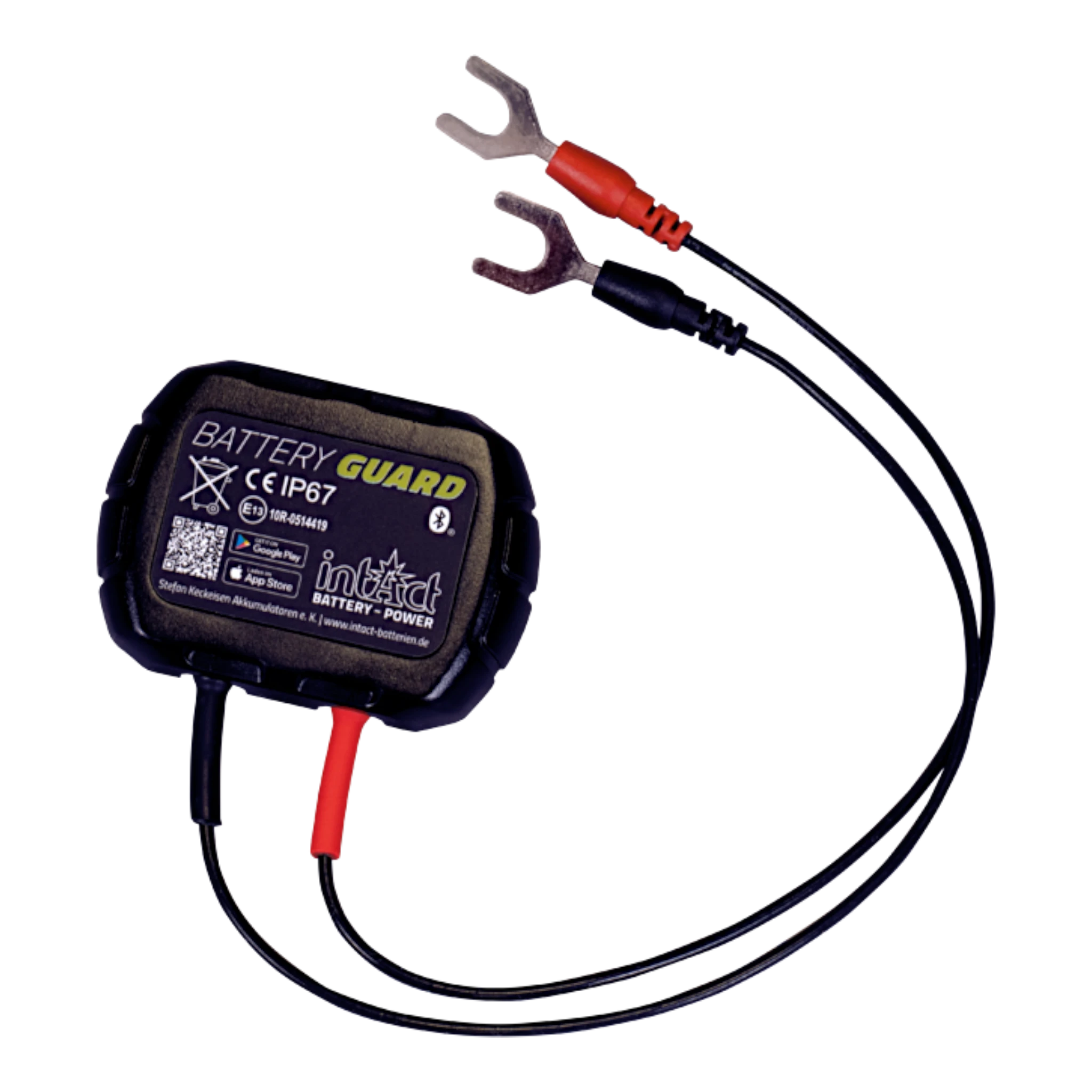 IntAct Battery-Guard Bluetooth Spannungsanzeige auf Ihr Smartphone Einsatzbereich 12 Volt 260mm Kabel