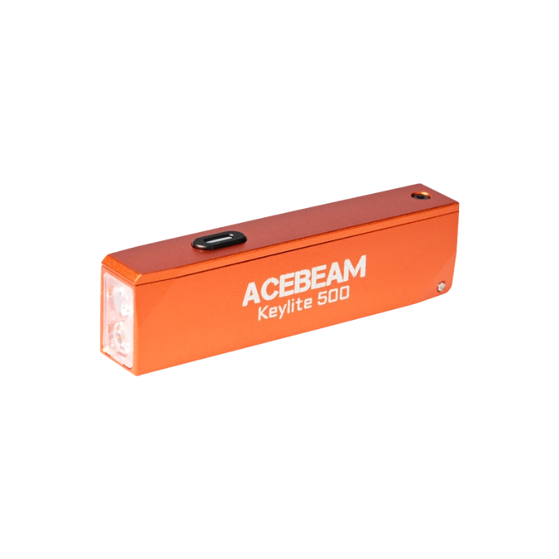 Acebeam Keylite 500 orange 500 Lumen, aufladbar über USB-C, Doppelte LEDs Ultrakompakt, 6 Modi, Wasserfest, Leuchtdauer 12h Acebeam Keylite 500 orange 500 Lumen, aufladbar über USB-C, Doppelte LEDs Ultrakompakt, 6 Modi, Wasserfest, Leuchtdauer 12h