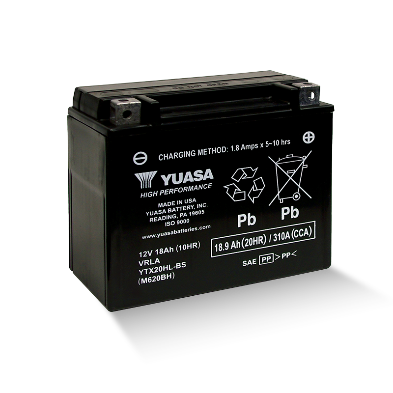 YUASA YTX20HL-BS 12V 18,9Ah/C20 - 310A (EN) Motorradbatterie WF