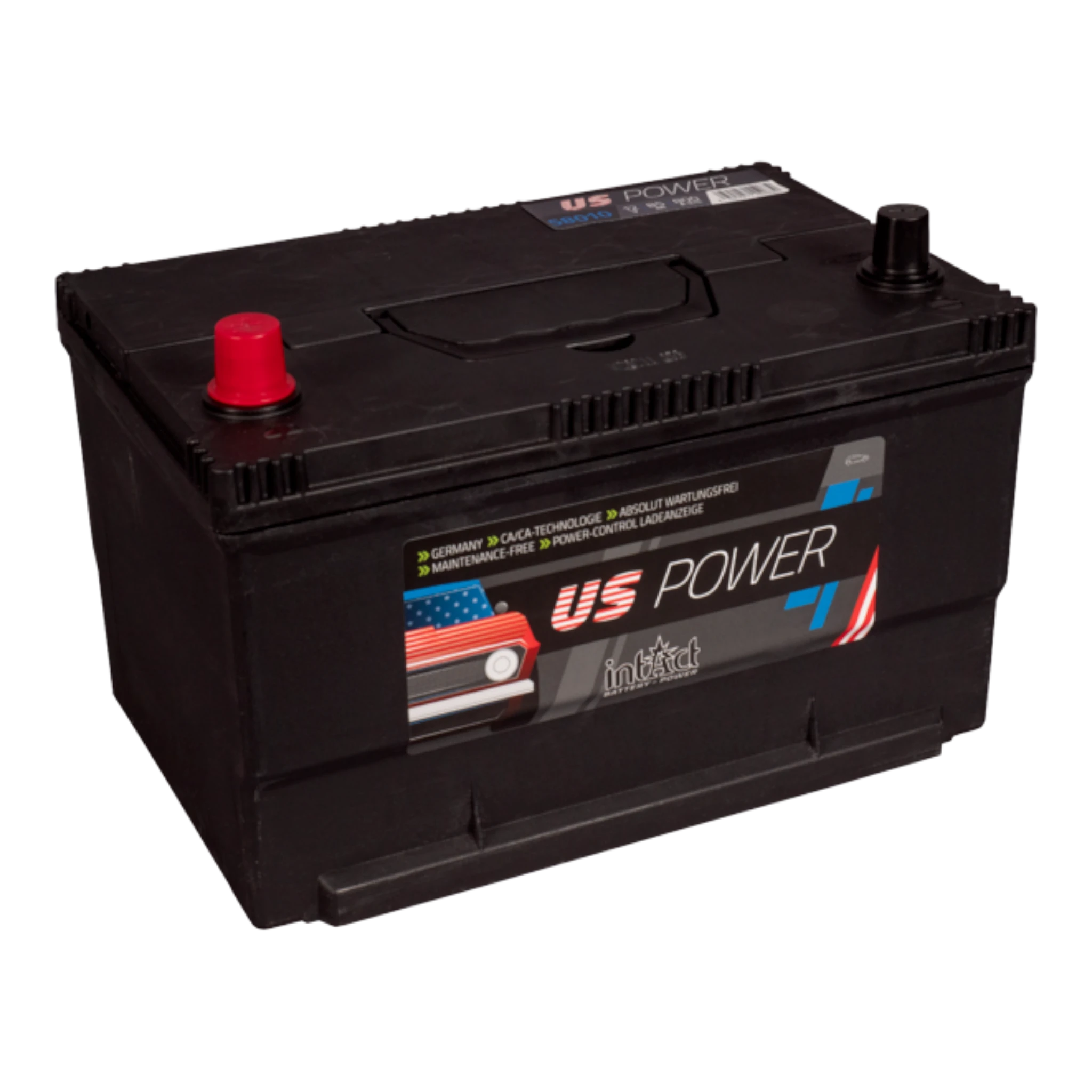 intAct US-Power 58010 - US Autobatterie 12V, 85Ah, 800A