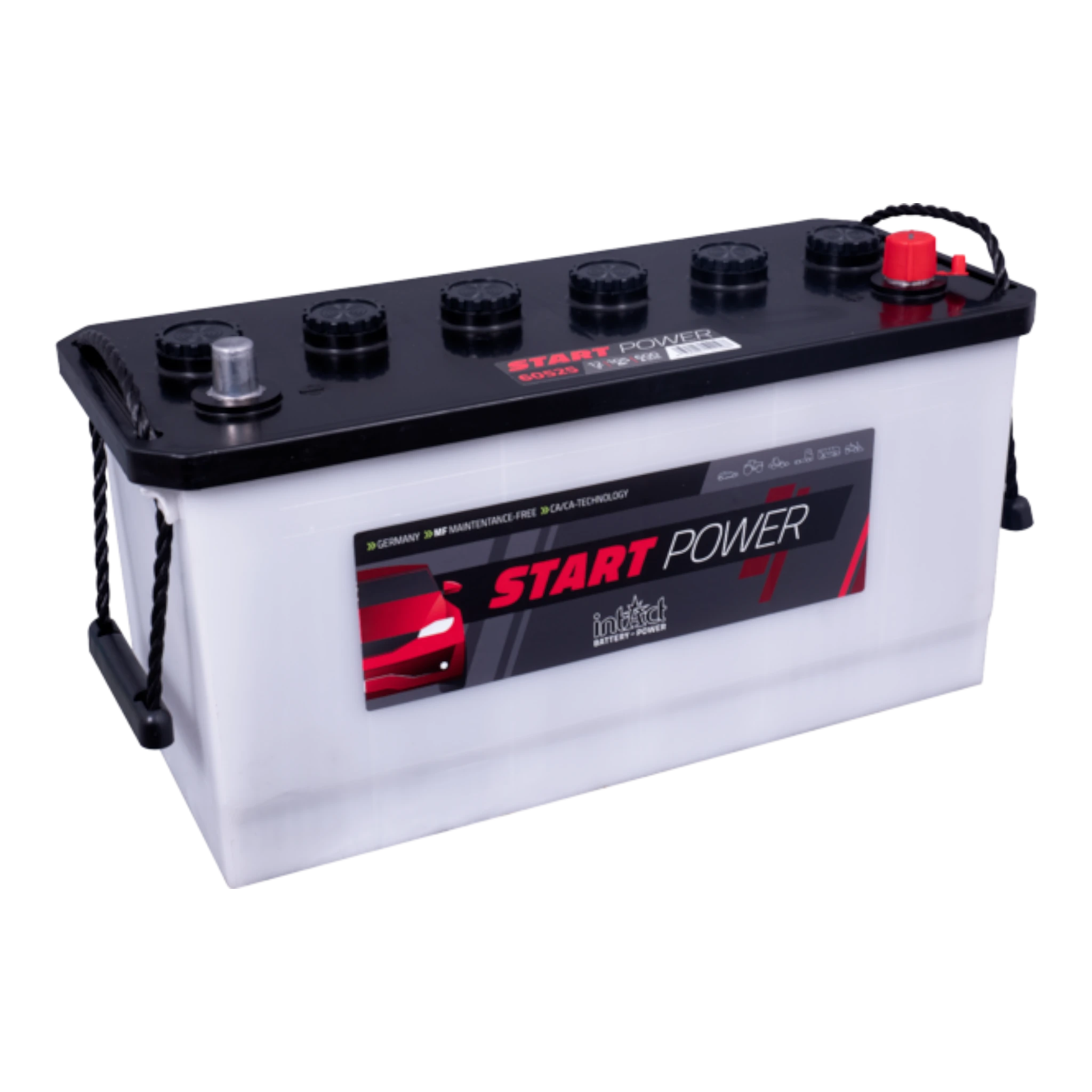 intAct Start-Power Truck 60525 - LKW Batterie 12V, 105Ah, 600A (EN)