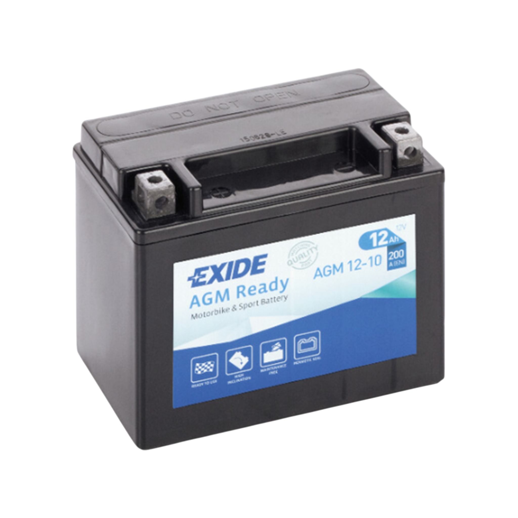 EXIDE AGM12-10 12V 10Ah 150A Motorradbatterie WF