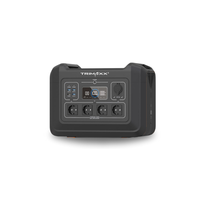 TRIMAXX PPS 2.4 easy Portable Powerstation  2232 Wh LiFePo4  Tragbare Stromversorgung in Kofferformat inkl. Wechselrichter bis 2400 Watt Dauerlast TRIMAXX PPS 2.4 easy Portable Powerstation  2232 Wh LiFePo4  Tragbare Stromversorgung in Kofferformat inkl. Wechselrichter bis 2400 Watt Dauerlast