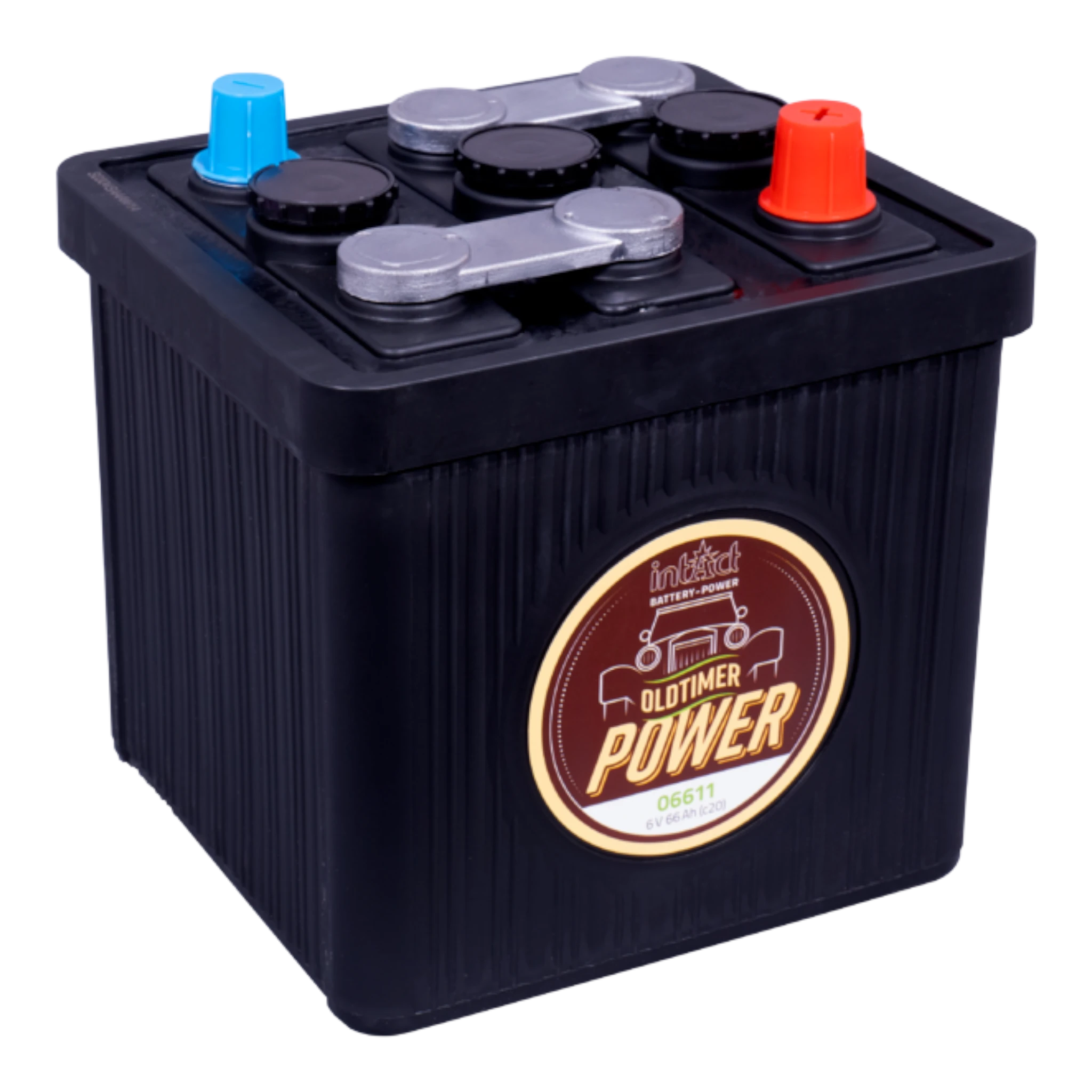 intAct Oldtimer-Power 06611 - Oldtimerbatterie 6V, 66Ah, 360A