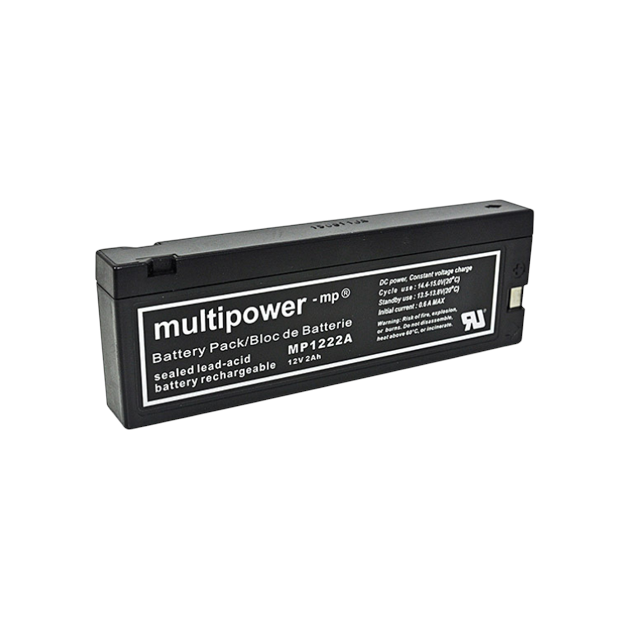 MULTIPOWER MP1222A AGM Akku Pb 12V 2Ah