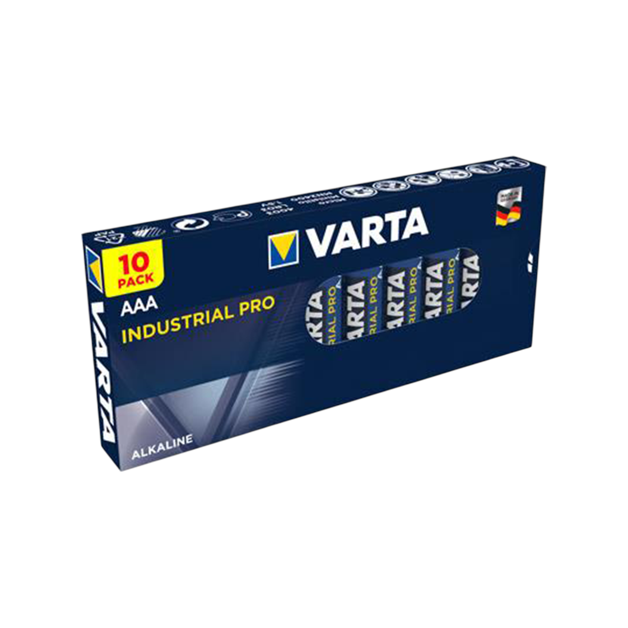 VARTA 4003 Industrial AAA / LR03 Micro Alkaline Batterie 1,5V 10er Pack