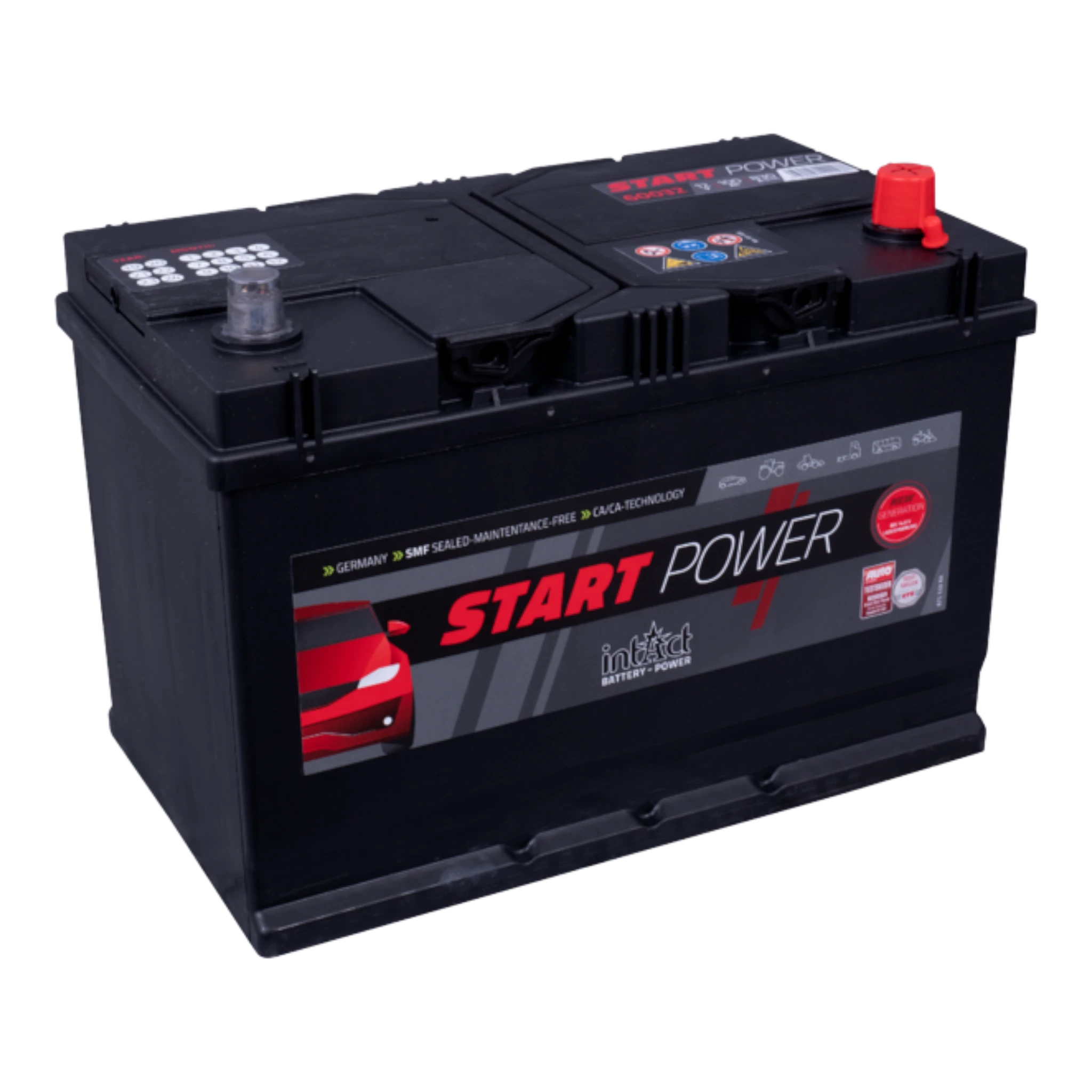 intAct Start-Power Asia 60032 - Autobatterie 12V, 100Ah, 830A (EN)