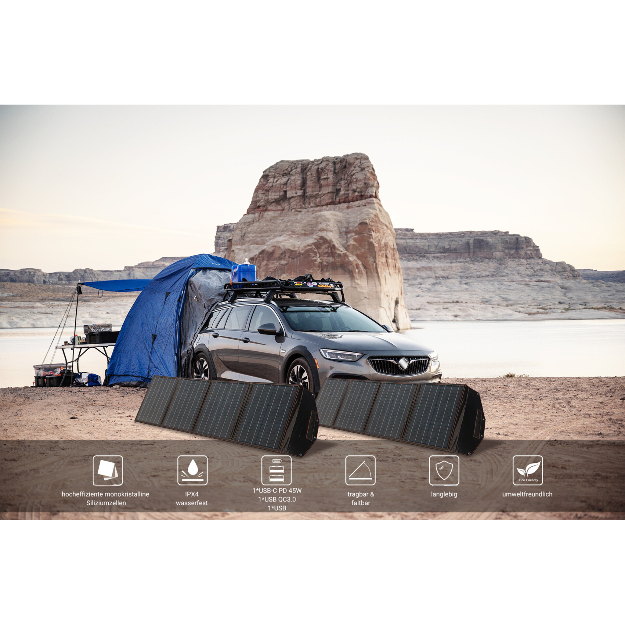 TRIMAXX PPV 220 Solar-Modul 220W für alle Power Station PPS mit DC7909