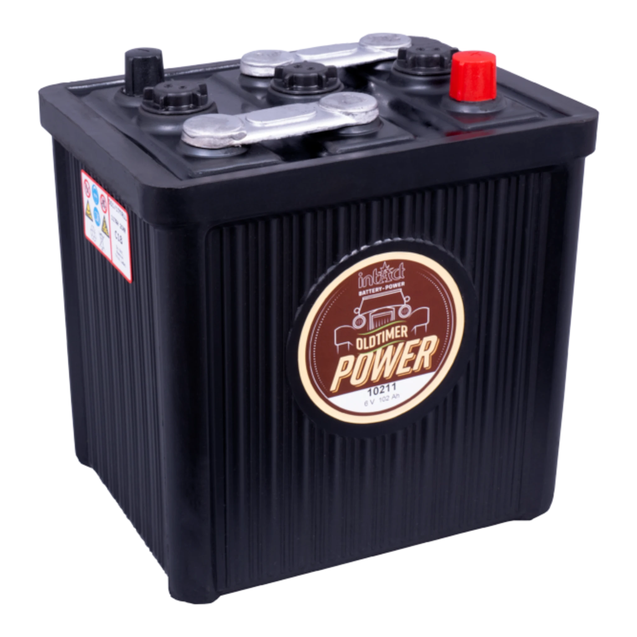 intAct Oldtimer-Power 10211 - Oldtimerbatterie 6V, 102Ah, 420A