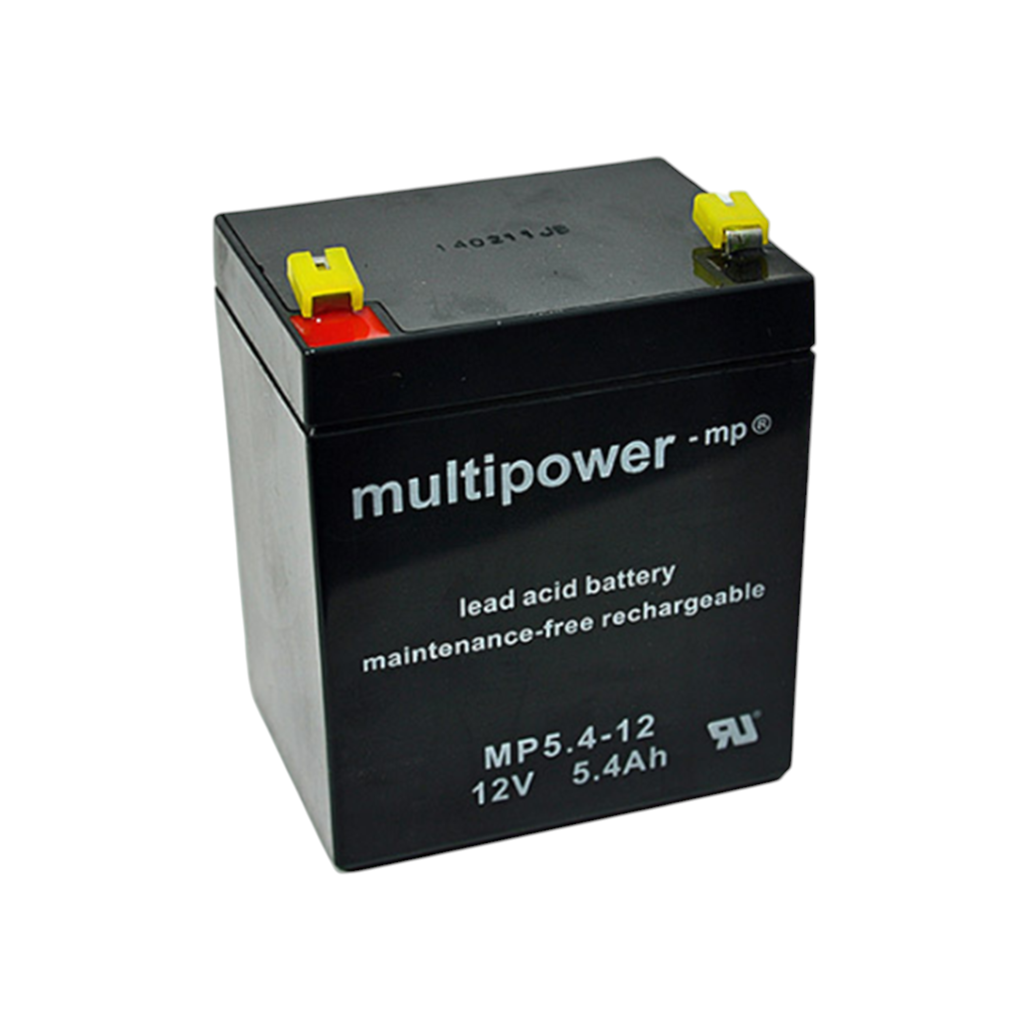 MULTIPOWER MP5.4-12 AGM Akku Pb 12V 5,4Ah 4,8mm Fastonstecker