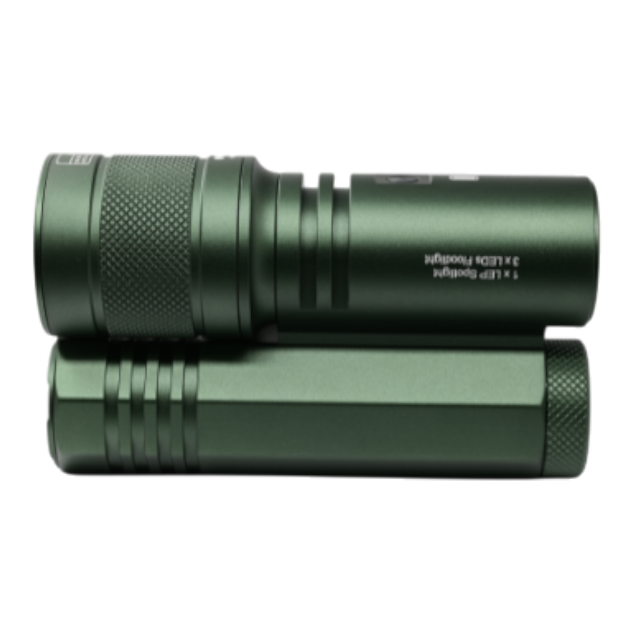 ACEBEAM Terminator M1 Dual LEP-Laser und  LED-Taschenlampe, 3.500 Lumen, zoombarer  Scheinwerferstrahl, 6.500K, Grau oder Desert Sand