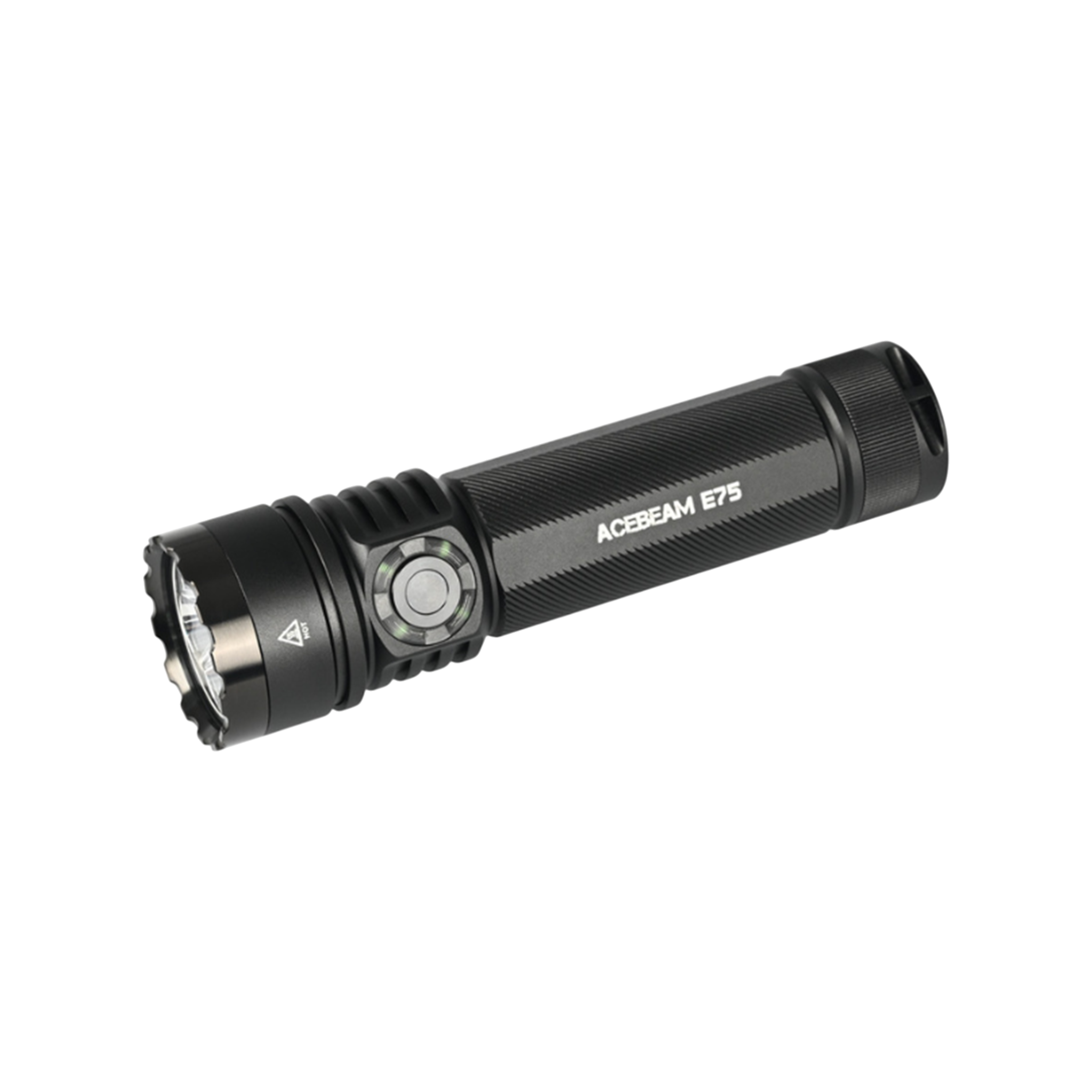 ACEBEAM E75 Quad Core LED Taschenlampe  schwarz, 5.000K, bis zu 3000 Lumen Helligkeit,  inklusive 21700 5000mAh Li-Ion Akku