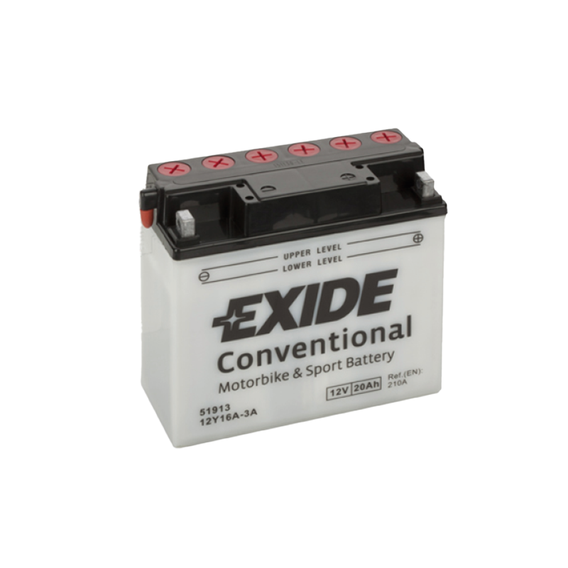 EXIDE 12Y16A-3A / 51913 / 51913 Motorradbatterie tro mit Säurepack
