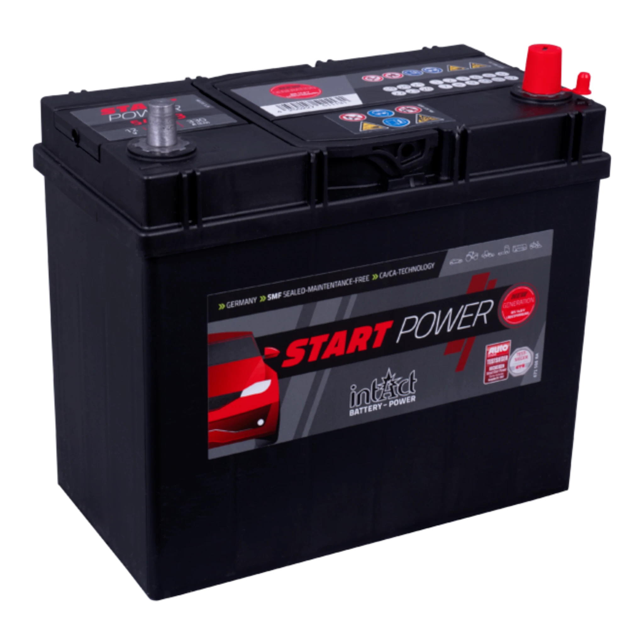 intAct Start-Power Asia 54523GUG - Autobatterie 12V, 45Ah, 330A