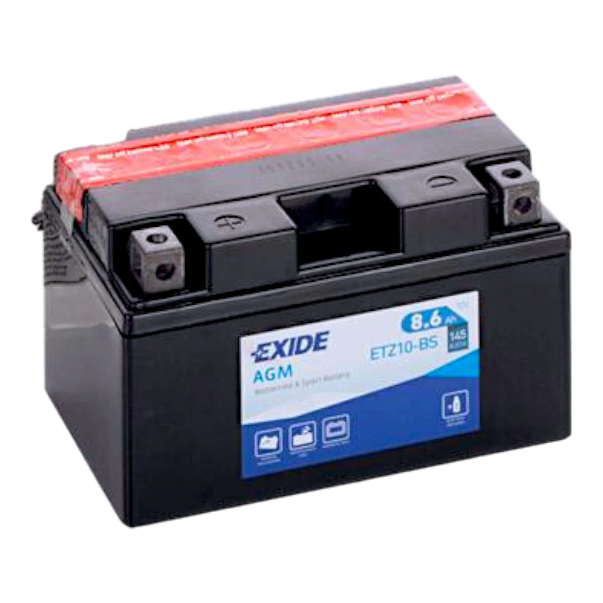EXIDE ETZ10-BS 12V 9Ah - 145A (EN) +/- Motorradbatterie WF