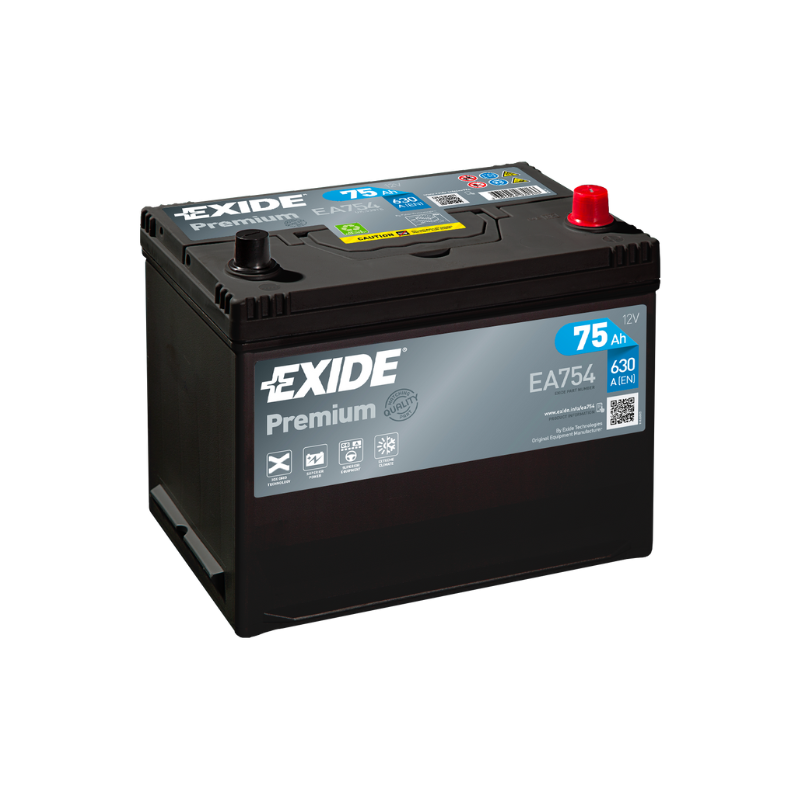 EXIDE Premium EA 754 Pb Starterbatterie  12V 75 AH/C20 - 630A(EN)