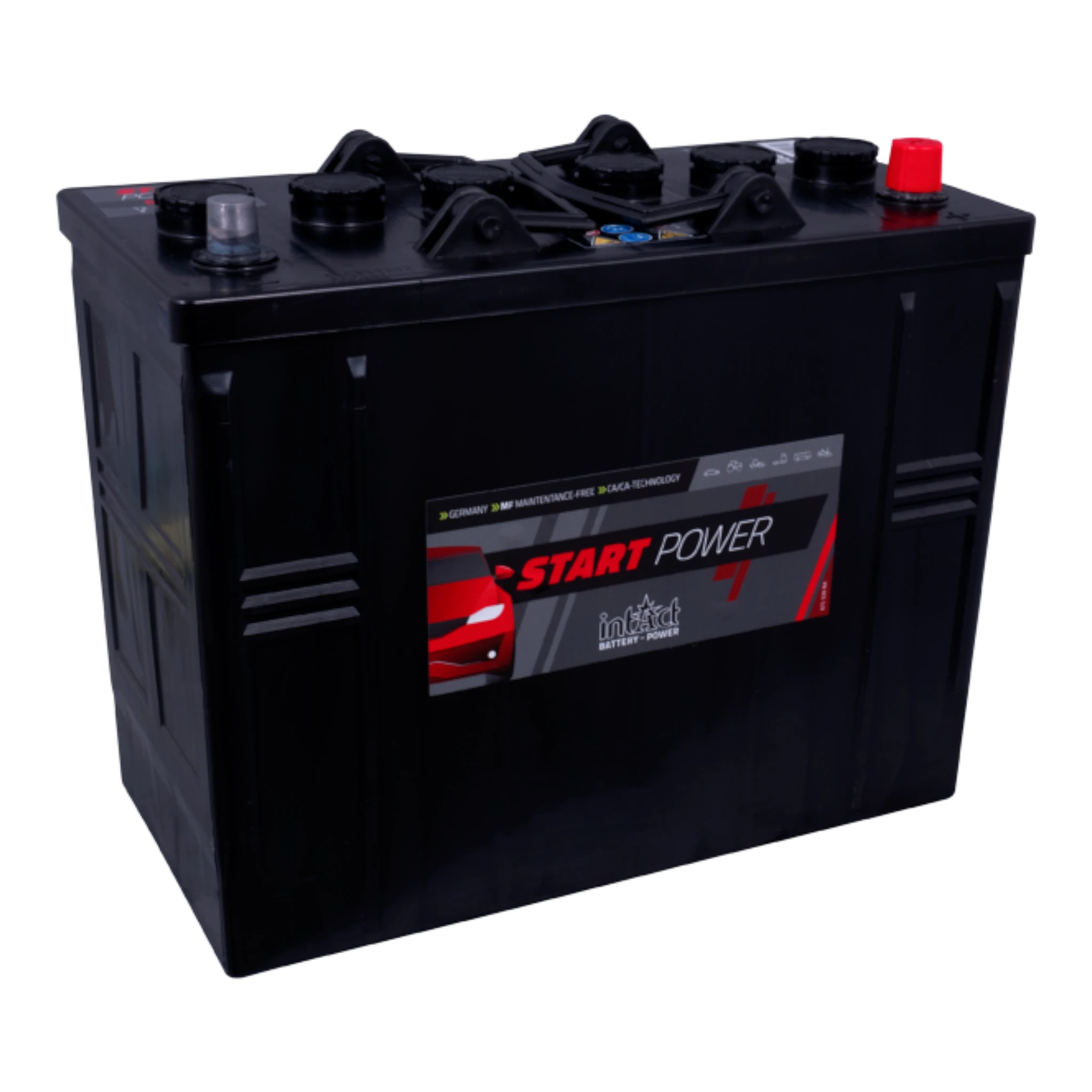 intAct Start-Power Truck 62512 - LKW Batterie 12V, 125Ah, 640A