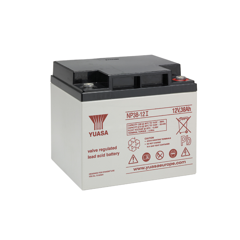 YUASA AGM Akku NP38-12I Pb 12V 38Ah (20h) VdS M5 Innengewinde