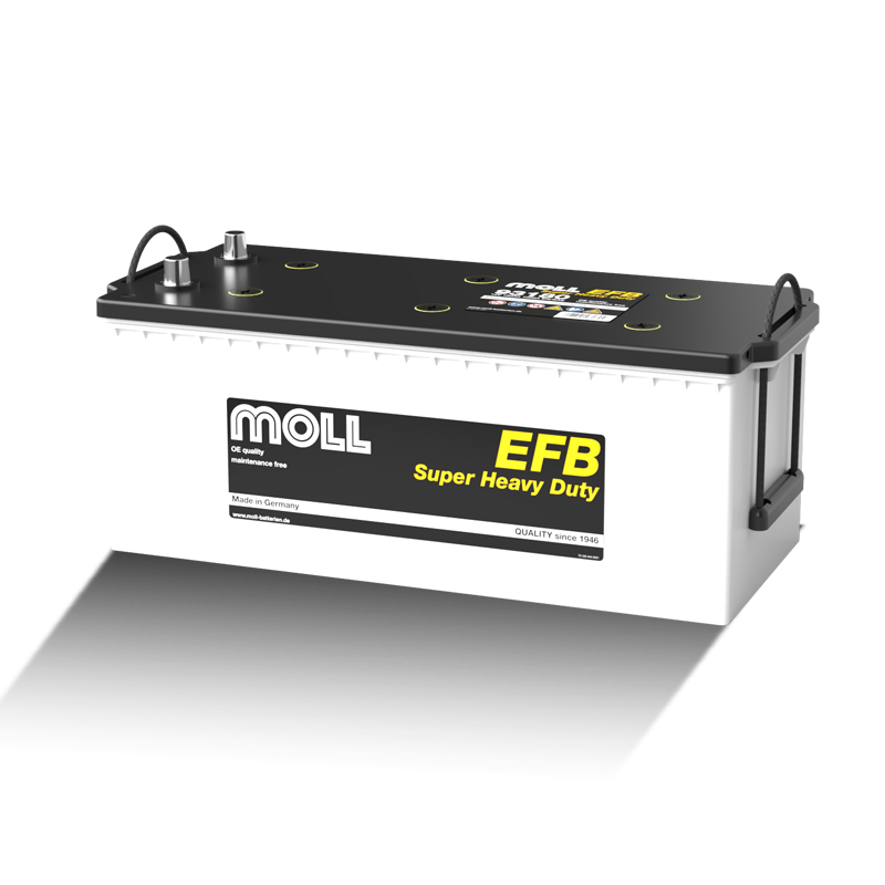 MOLL 93180 EFB Lkw Batterie Super Heavy Duty 12V 180Ah(20h) 1000A(EN)