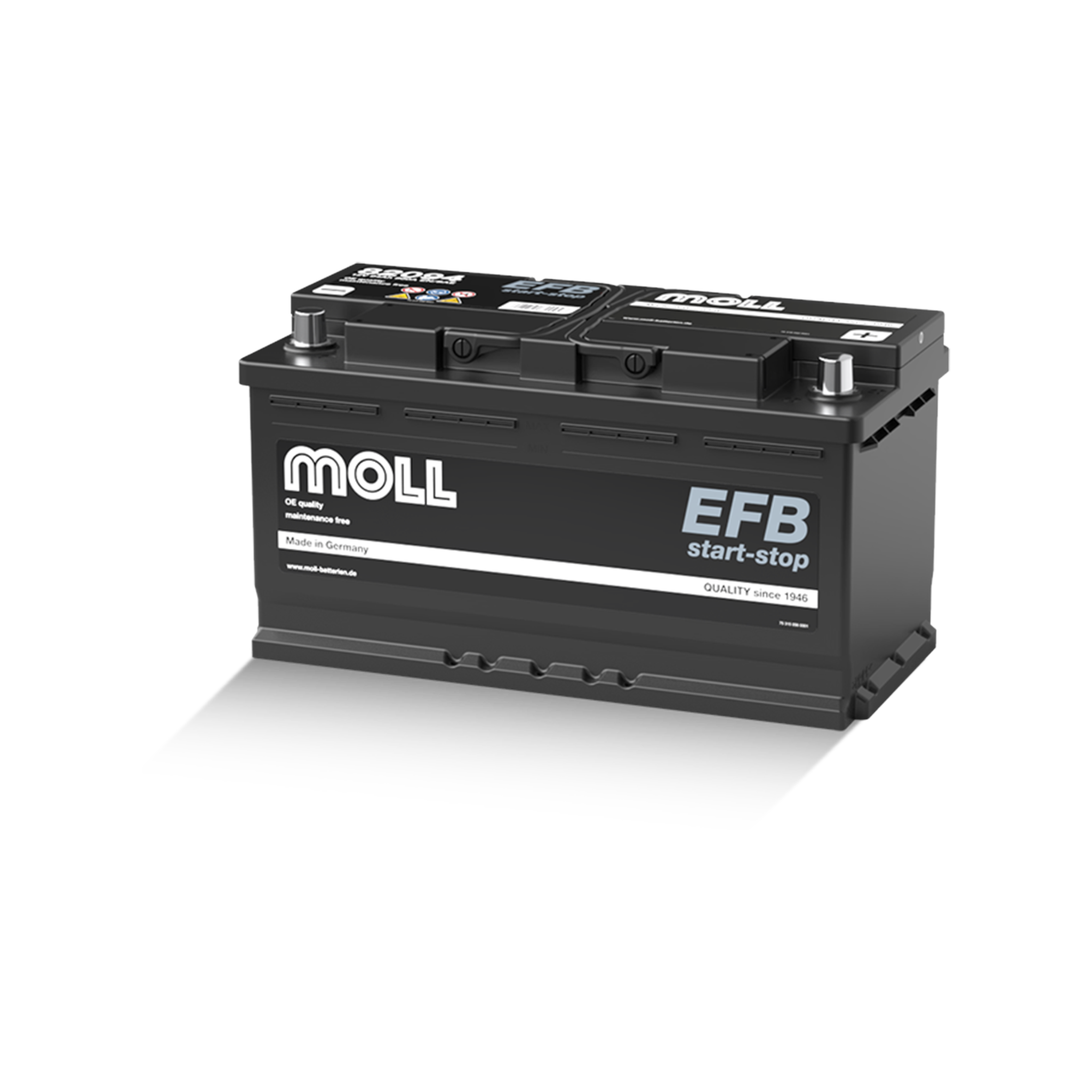 MOLL 82094  EFB start-stop "MADE IN GERMANY" Starterbatterie  12V 94Ah(20h) 860A(EN)
