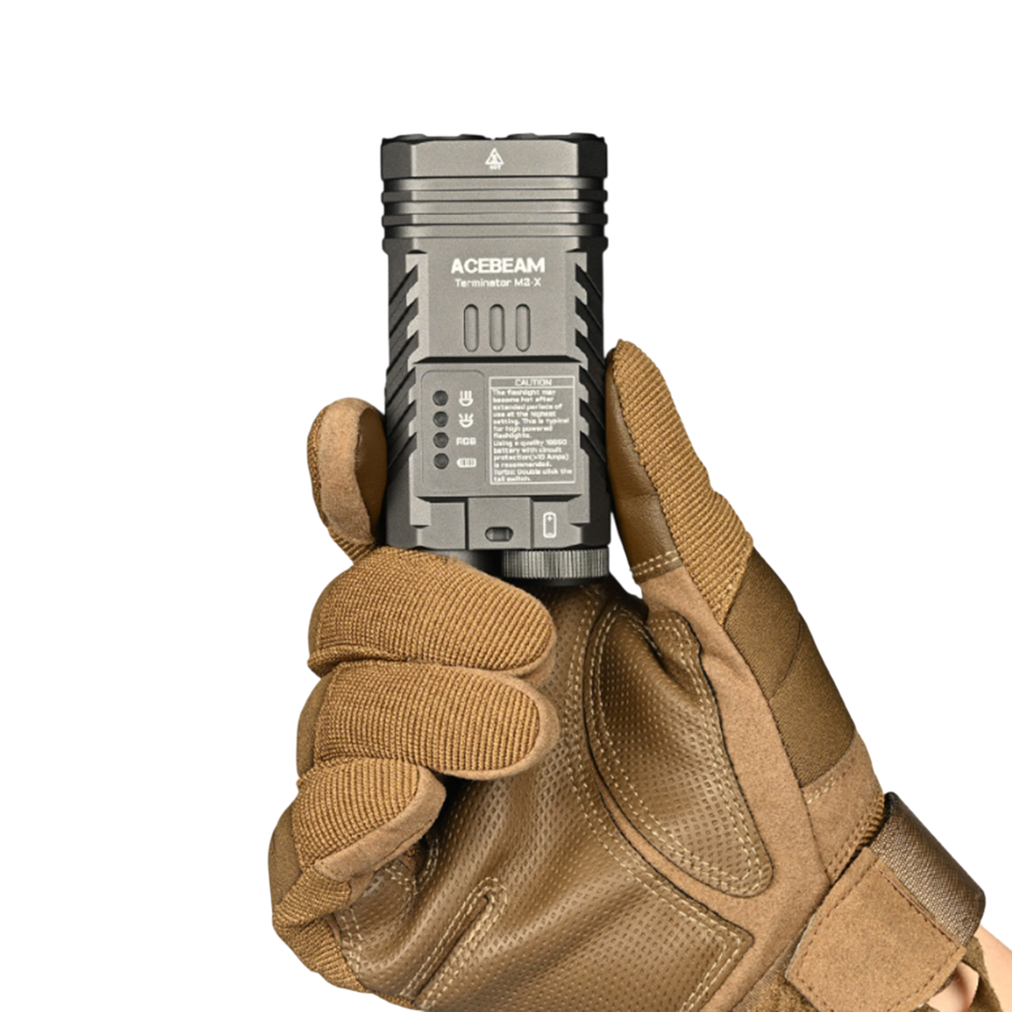 ACEBEAM Terminator M2-X LED-Taschenlampe  mit 3.200 Lumen, kaltweiß 6.500K grün