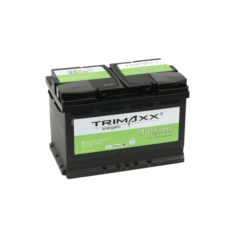 TRIMAXX energetic "Professional Start-Stop  AGM" AGM 70 Starterbatterie 12V 70Ah/C20 - 760A(EN)