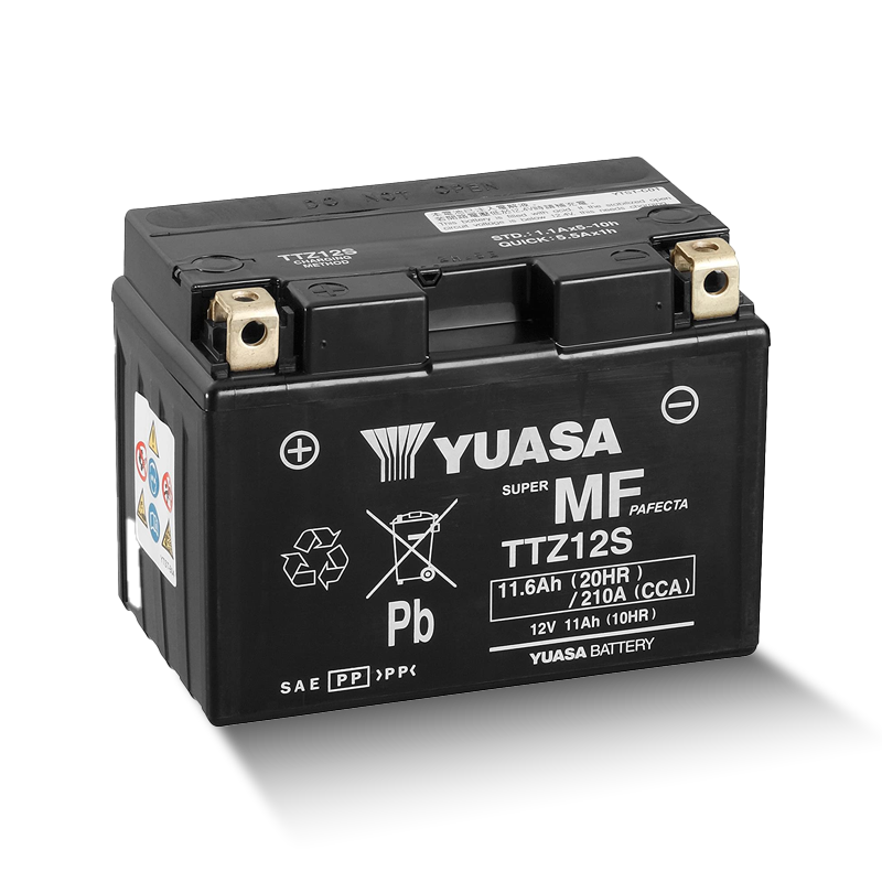 YUASA TTZ12S-BS 12V 11,6Ah/C20 - 210A (EN) Motorradbatterie WF