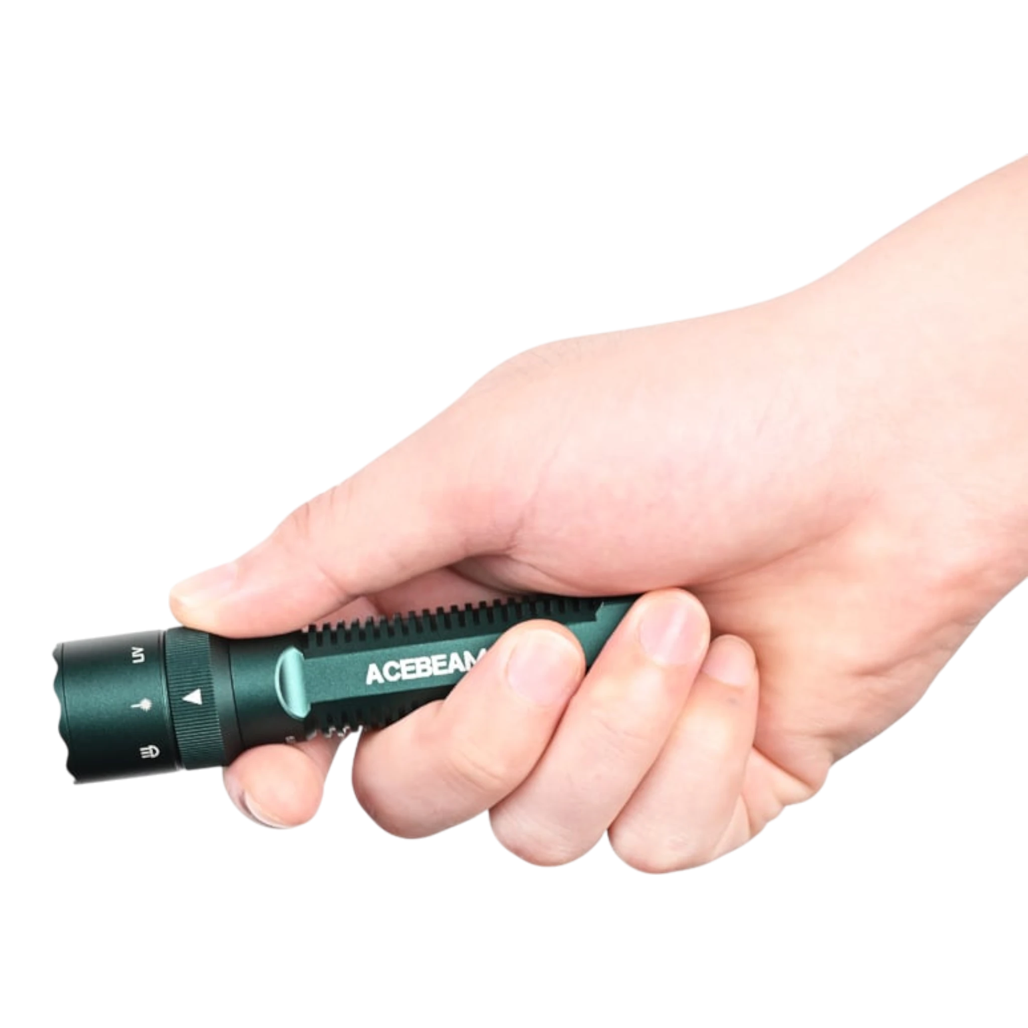 K1 EDC-Taschenlampe mit drei Lichtquellen weißes Licht/Laser/UV-Licht 1000 Lumen