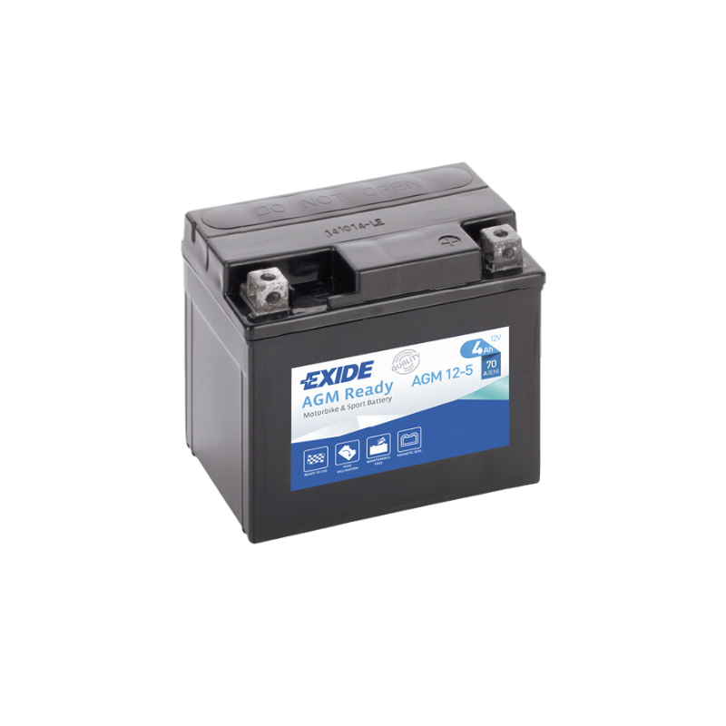 EXIDE AGM12-5 12V 4Ah 70A Motorradbatterie WF