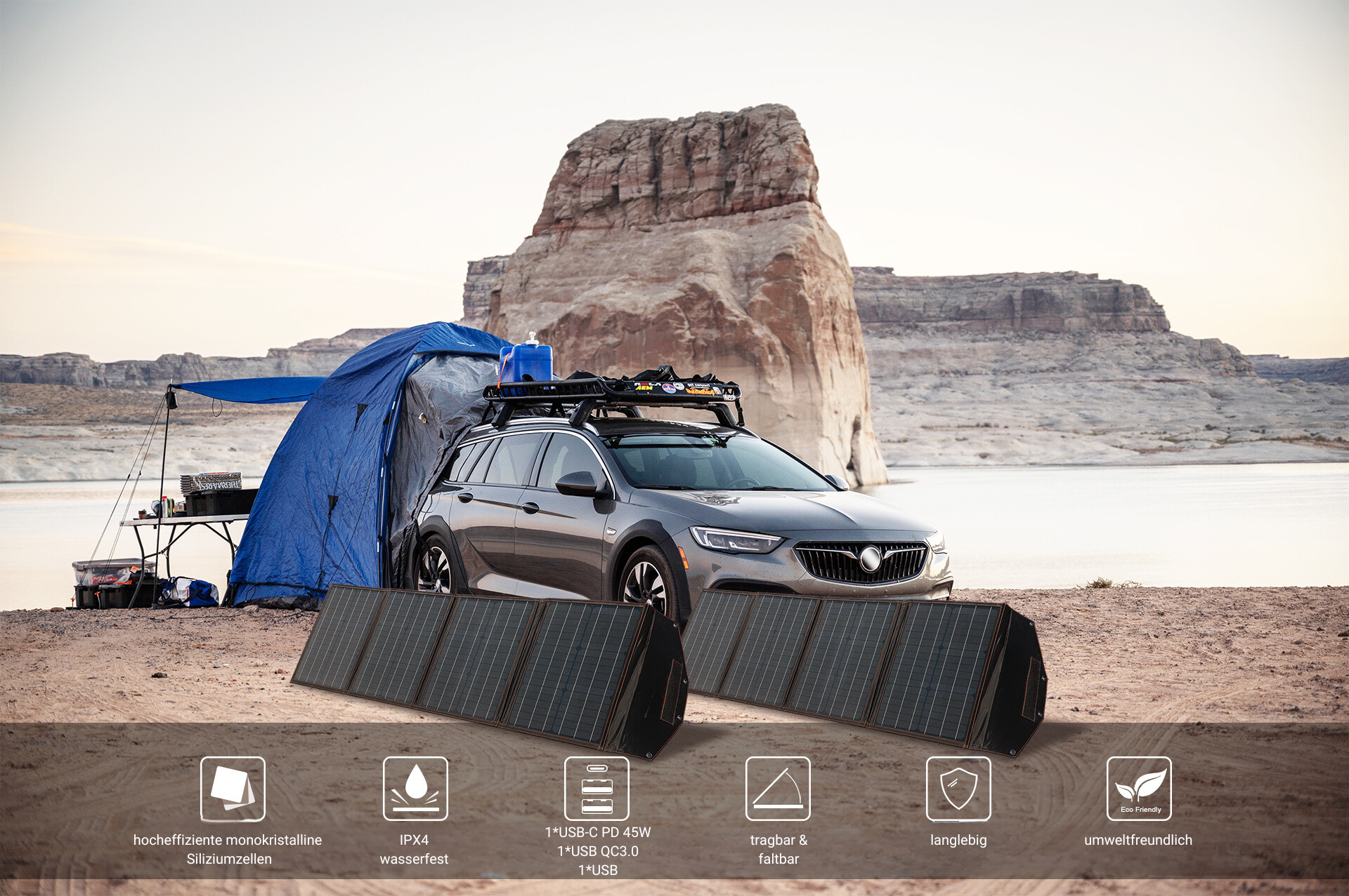 TRIMAXX PPV 220 Solar-Modul 220W für alle Power Station PPS mit DC7909