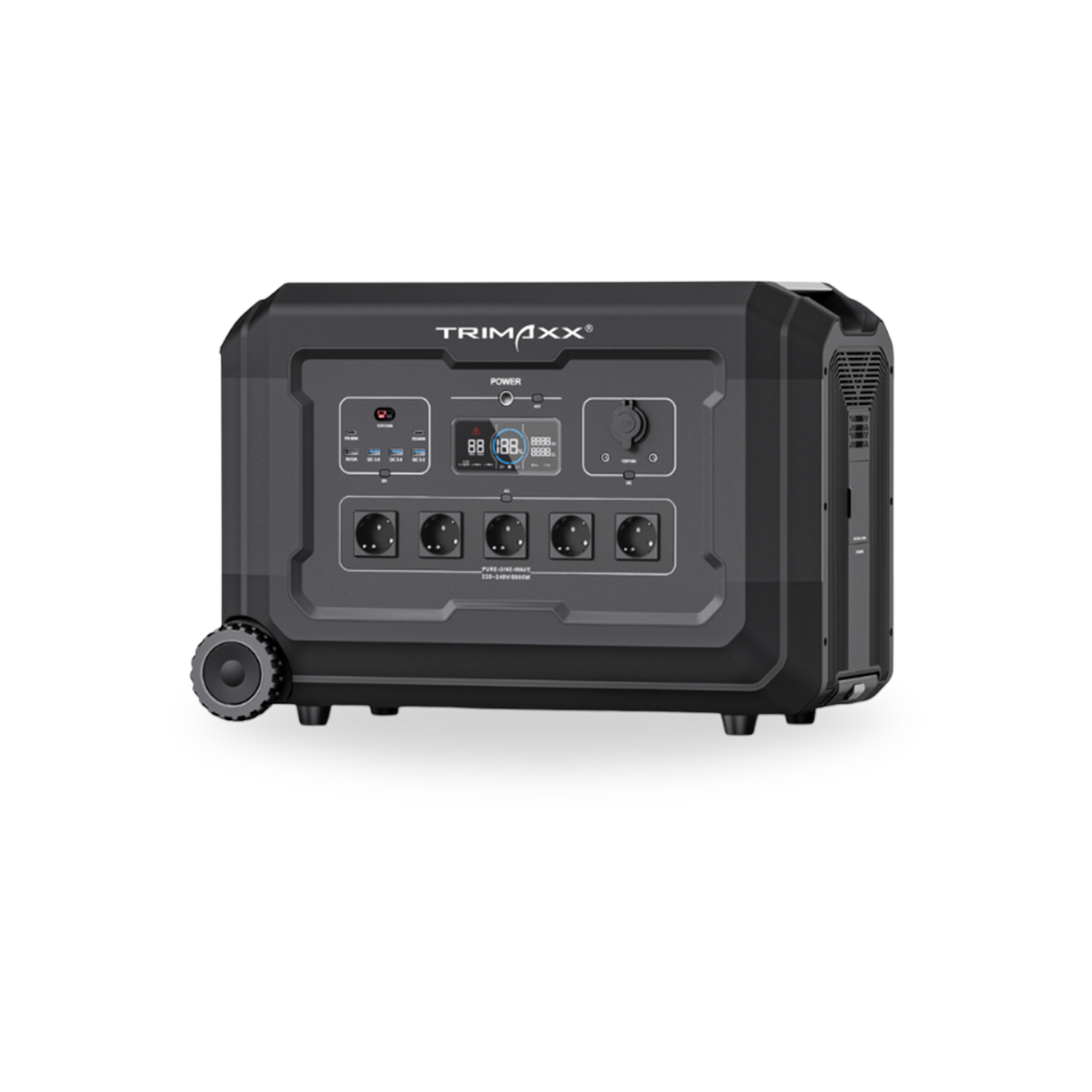 TRIMAXX PPS 5.0 professional Portable Powerstation  48V 105Ah 5040Wh LiFePo4  Tragbare Stromversorgung in Kofferformat inkl. Wechselrichter bis 5000Watt Dauerlast