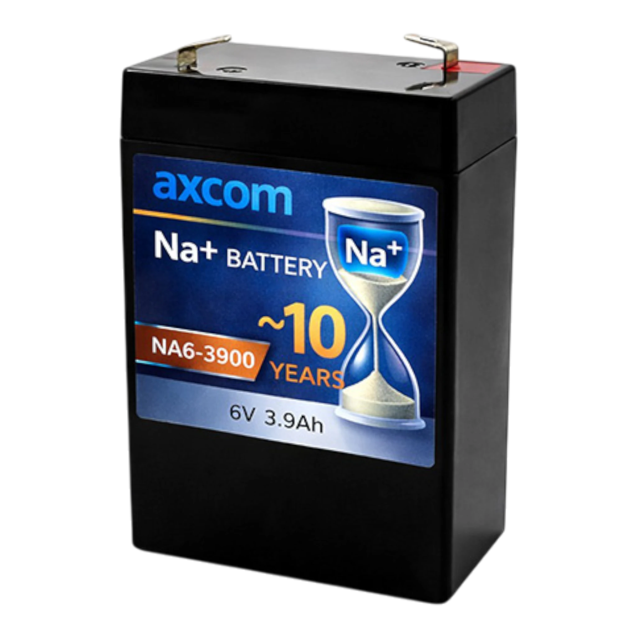 Axcom Natrium Ionen Akku NA6-4500 6V 4,5Ah mit 4,7mm Steckkontakten