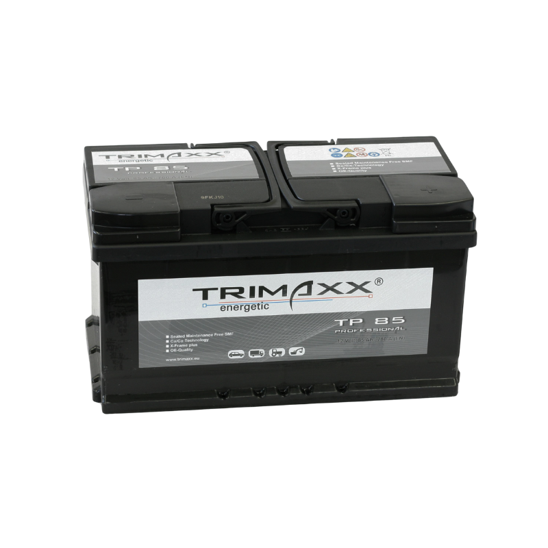 TRIMAXX energetic "Professional" TP85 pro Starterbatterie 12V 85Ah/C20 - 750A(EN)