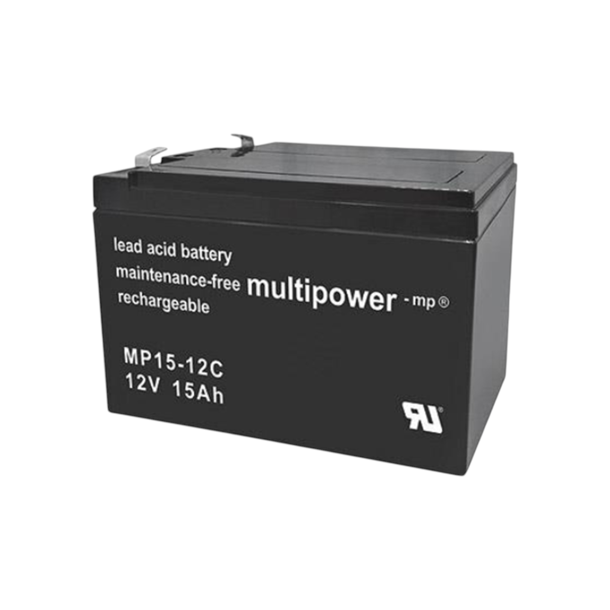 MULTIPOWER MPC15-12 AGM Akku Pb 12V 15Ah zyklenfest 6,3mm Fastonstecker