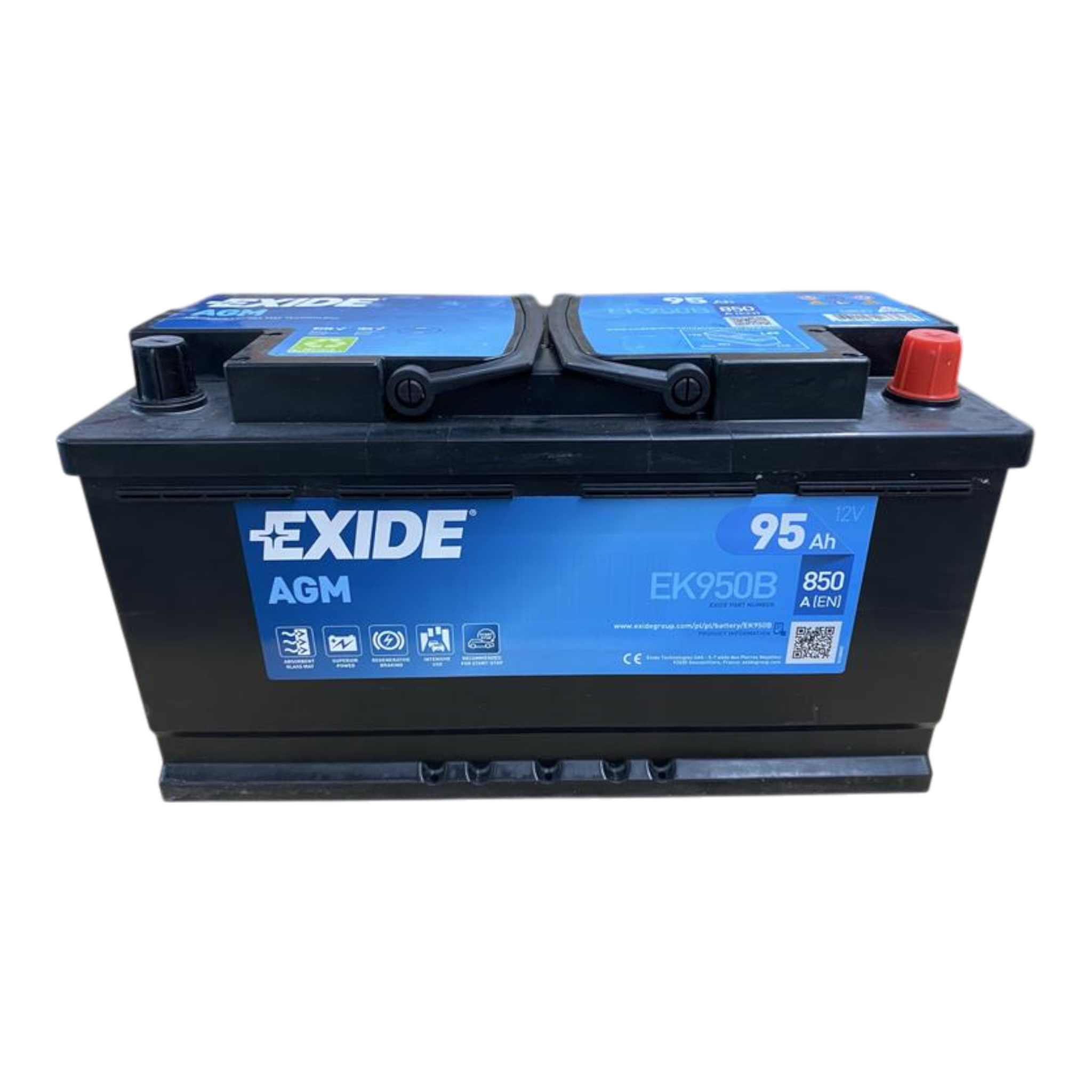 EXIDE EK950B AGM  Starterbatterie  12V 95Ah(C20) 850A(EN)