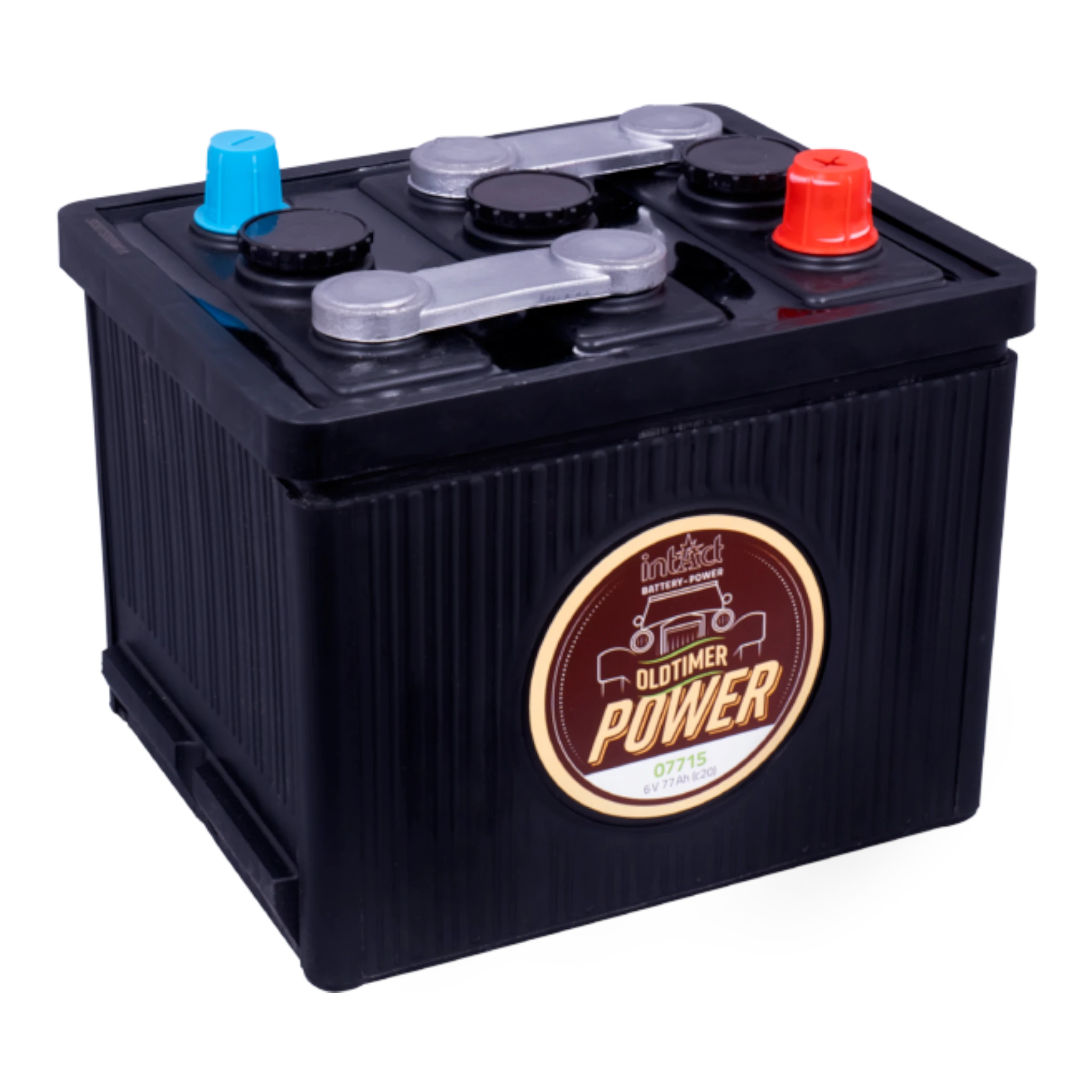 intAct Oldtimer-Power 07715 - Oldtimerbatterie 6V, 77Ah, 360A