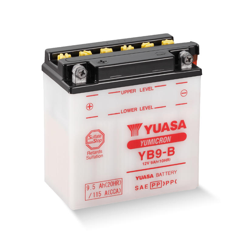 YUASA YB9-B / 50914 12V 9,5Ah/C20 - 115A (EN) Motorradbatterie