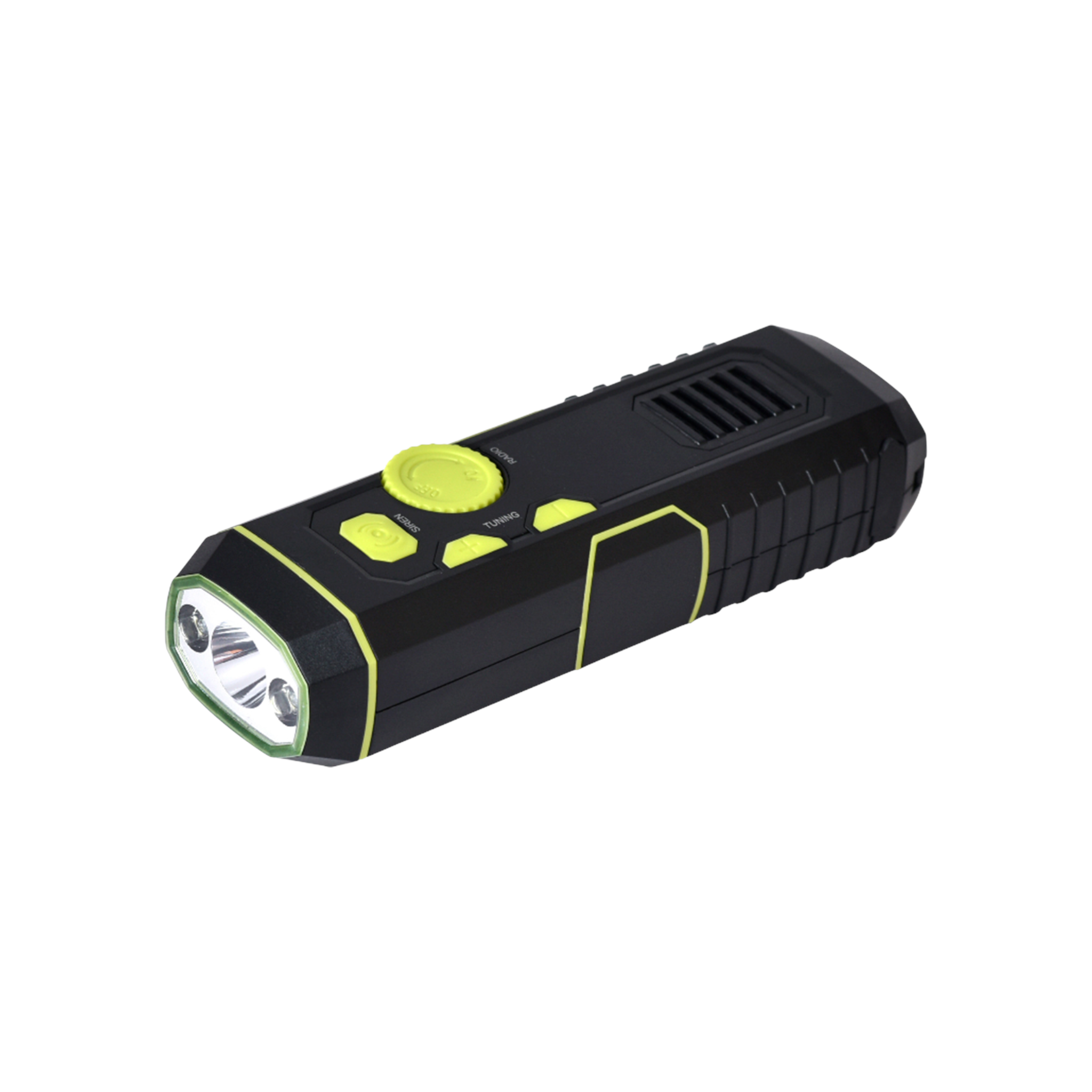 XCell Dynamo Taschenlampe FM Radio, Alarm, USB-A Notstromfunktion