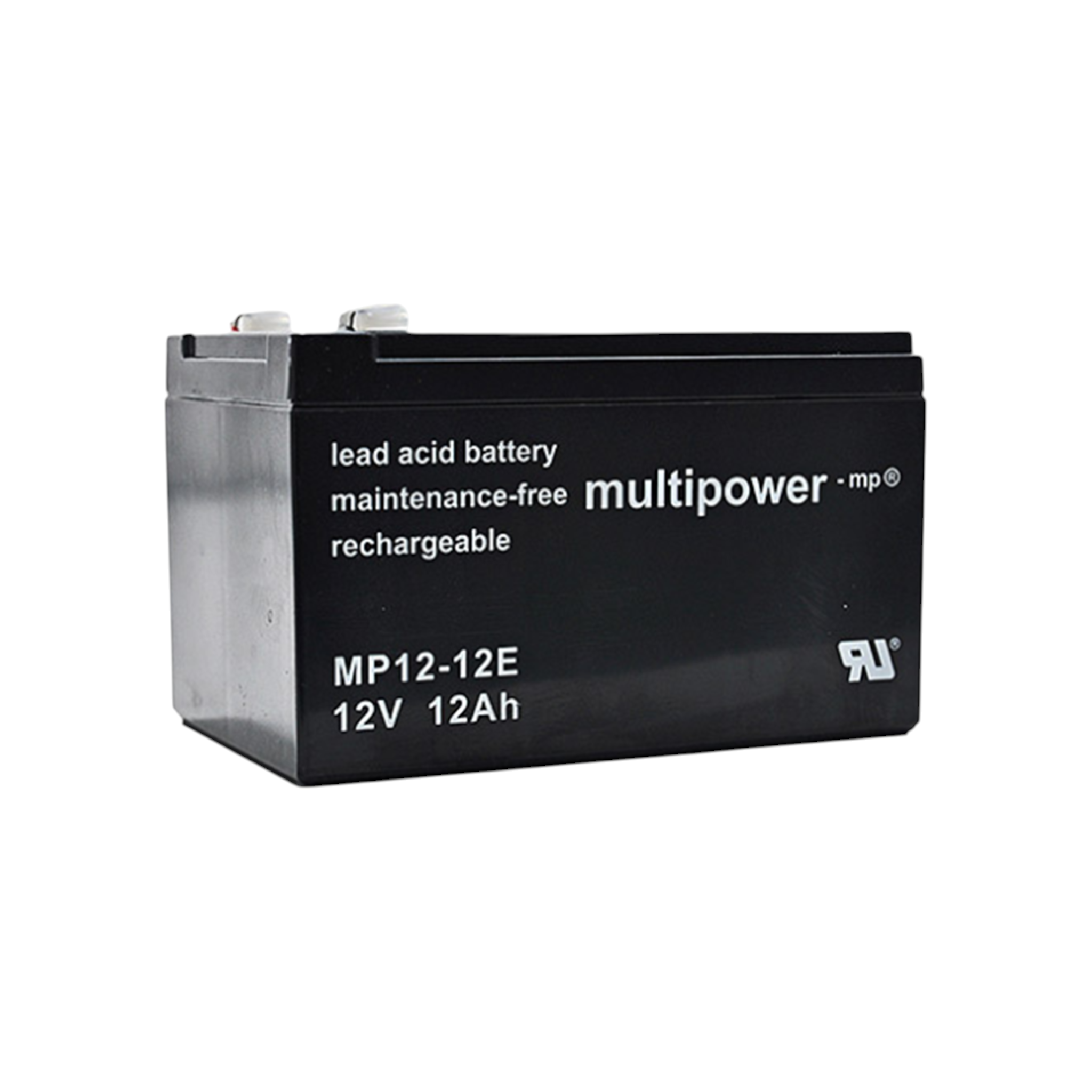 MULTIPOWER MP12-12E AGM Akku Pb 12V 12Ah Faston 6,3mm