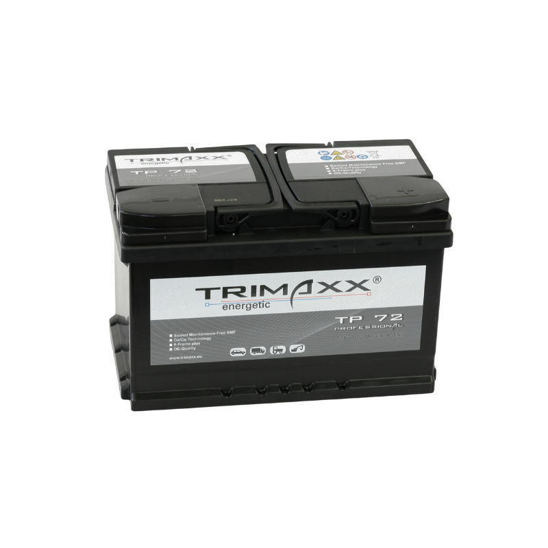 TRIMAXX energetic "Professional" TP72 pro Starterbatterie 12V 72Ah/C20 - 650A(EN)