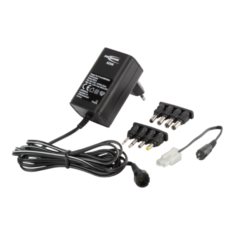 ANSMANN Steckerladegerät ACS 48 / AC48 4-8 zellige NiCD/NiMH Akkupacks  ACHTUNG: Ladezeit beachten!  Keine automatische Abschaltung!